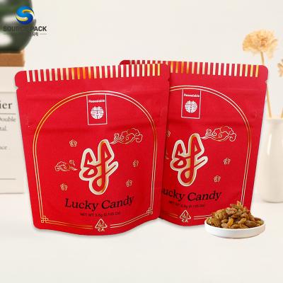 China Child Resistant Weed Packaging Smell Proof Stand Up Pouch Custom Printed Mylar Bag for sale