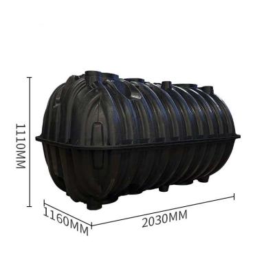 China Factory PE Plastic Septic Tank For Sewage Wastewater Treatment Equipment for sale