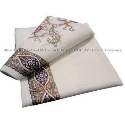 China Arab pure wool embroidery scarf for sale
