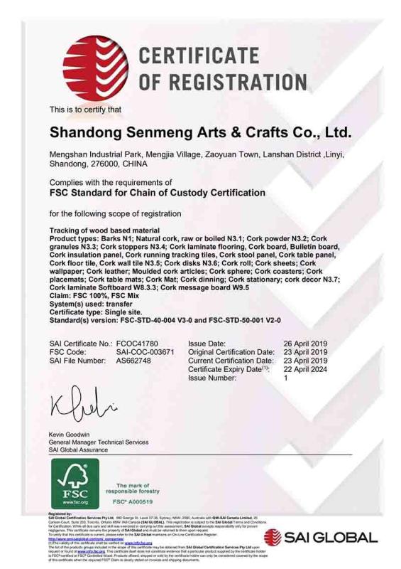 FSC - Xi'an Yuelin Arts and Crafts Co., Ltd.
