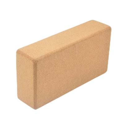 China Sweat Absorbing Cork Yoga Blocks Brick Skid Proof 3