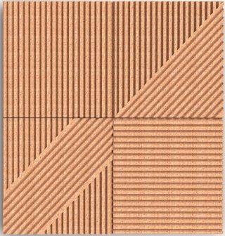 China Sound Proof and Heat Insulation Cork Wall Panels 300x300x30mm en venta