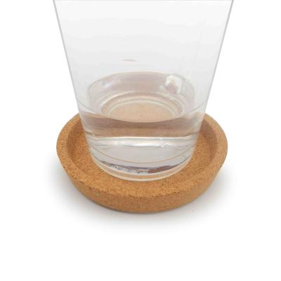 China Natural Cork Coasters With Rim Bottom Base for Glass Coffee Cup for sale