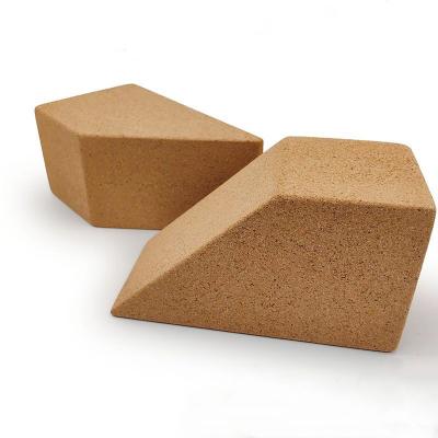 China Trapezoid Cork Blocks Eco Friendly Yoga Bricks Anti-Slip Reduce Difficulty en venta