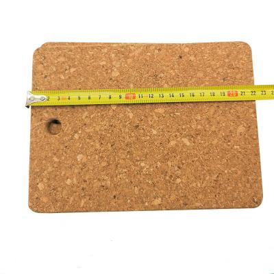 Chine Rectangular Cork Placemats Heat Pads Table Mats Trivets Thermal Insulation à vendre