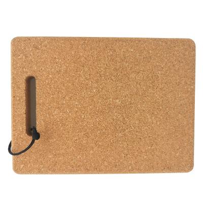 China 15mm Thicked Rectangular Corkboard Placemats Cork Mats Pot Holder Insulation for sale