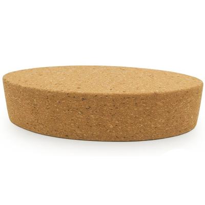 China Eco Oval Cork Yoga Blocks Cork Brickf For All Types Of Yoga Pilates for sale