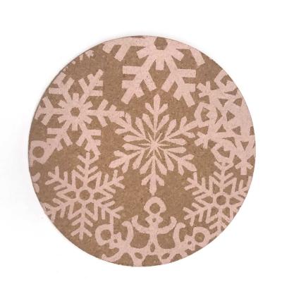 China Multipurpose Printed Natural Cork Coasters Wearproof Eco for sale
