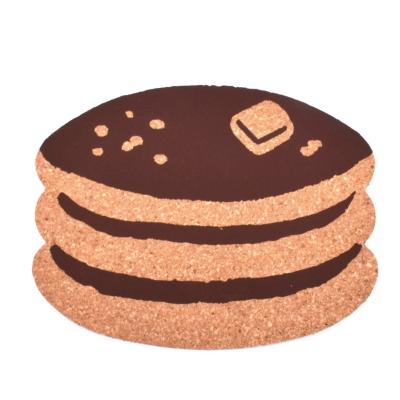 China Eco Wine Cork Drink Coasters Bread Shaped For Bar Hot Cold Drink for sale