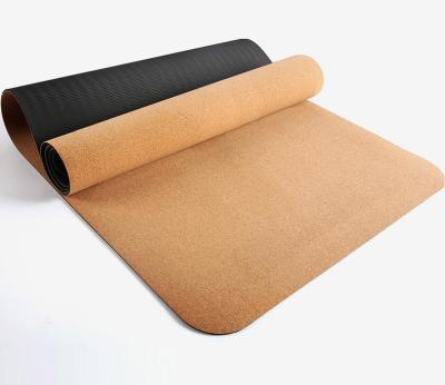 China 183x65x0.7cm Custom Cork Yoga Mat Eco Friendly Extra Thickened Widen for sale
