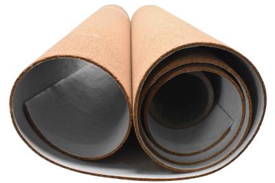 China 1mm Self Adhesive Cork Roll Sheet Soundproofing High Density for sale