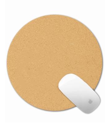 China Rundes Cork Mouse Pads Biodegradable Antiskid kundenspezifisches LOGO Durchmessers 21cm zu verkaufen