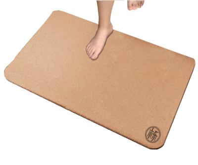China 60x45cm natürliche Cork Pad Bathroom Mat Antislip abgrifffeste Radius-Ecken zu verkaufen