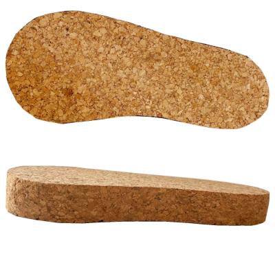 China Tearproof Natural Cork Sole Wedges Insoles Flexible Lightweight 5000pcs for sale