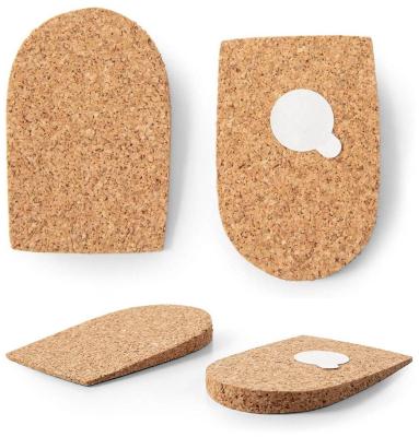 China Antistatic Antiskid Natural Cork Sole Heel Lift Inserts  4.5*2.7in 4.25*2.4in for sale