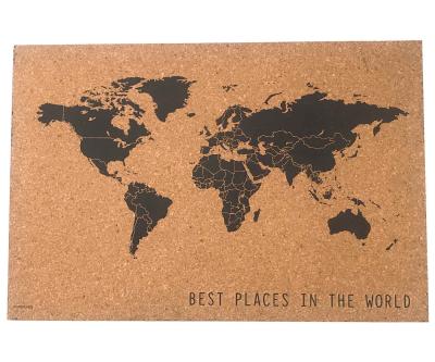 China Yuelin Home Office Cork Board Wall Map Tearproof ISO9001 for sale