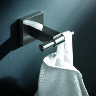 China Bathroom Double Towel Hook Sus304 Stainless Steel Robe Towel Holder Heavy Duty for sale