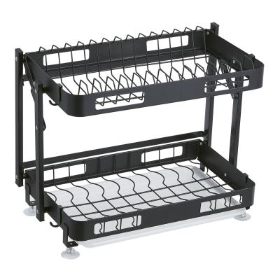 China Multifunction Stainless Steel Dish Racks For Kitchen Counter Dish Drying Rack Dish Drainer for sale