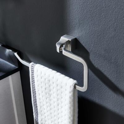 China Grey Satin Finish Bathroom Towel caliente suena la mano montada en la pared Sus304 adaptable en venta