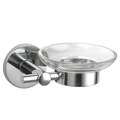 China Shower Glass Soap Dish Holders Wall Mounted 304 Stainless Steel for sale