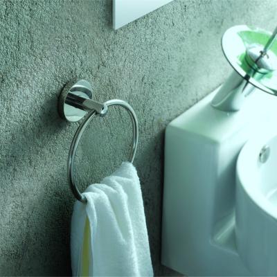 China Circular Polished Bathroom Towel Rings Towel Holder Stainless Steel For Kitchen Toilet for sale