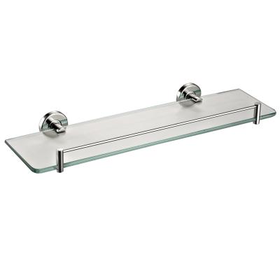 China Stainless Steel 304 Wall Mounted Glass Rack Decorative Glass Shelves For Bathroom for sale