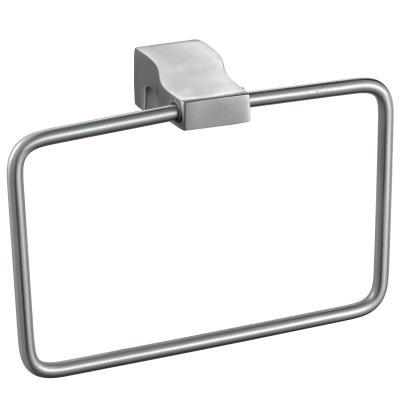 China Square Bathroom Towel Rings Hand Towel Holder Metal Gray Sus304 Stainless Steel for sale