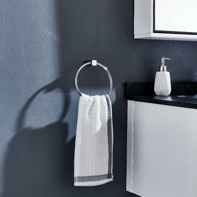Chine Acier inoxydable poli moderne 304 de porte-serviettes d'OEM Chrome de 6,6 de pouce de salle de bains anneaux de serviette à vendre
