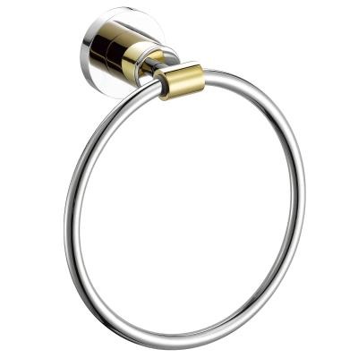 China Rust Free Bathroom Towel Rings Wall Mounted Sus304 Polished Mirror Finish for sale
