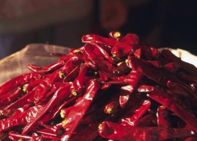 China Red Erjingtiao Dried Chilis Spicy Stemmed Dehydrating Chili Peppers for sale