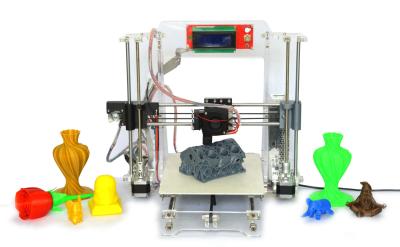 China Impresora negra Impresora de la mesa 3D de DIY Digitaces con la exhibición del tacto del LCD en venta