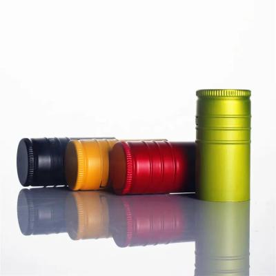 China Custom Logo Aluminum Screw Cap for Alcohol Liquid in Glass Cosmetic Jars and Bottles for sale