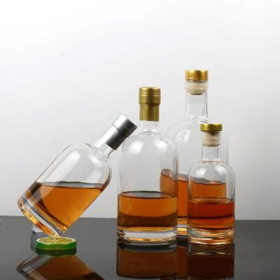 China 750 Ml Industrial Beverage Glass Customize Vodka Bottles Spirit Liquor Vodka for sale