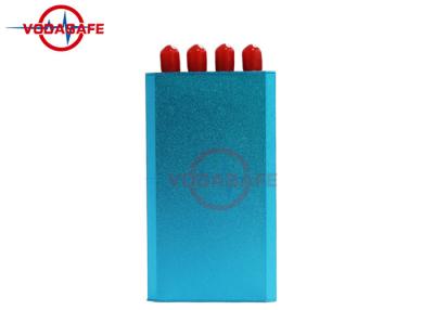 China Europe Style Pocket Mobile Phone Jammer Coverage Radius 1 - 10m Blue Casing for sale