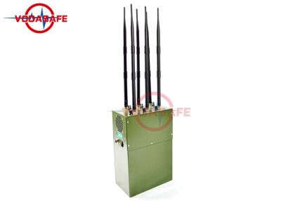 China 6 Frequency UHF VHF Jammer , Manpack Jammer Signal Blocker Secure Design for sale