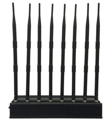 China Adjustable 8 Antennas High-power Cell phone 2.4G 5.8G 5.2G Wifi Jammer Signal Blocker for sale