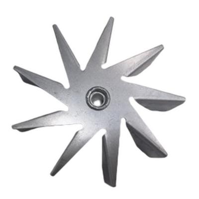 China 114mm Diameter Fireplace Fan 9 Blades Galvanized Sheet For Pellet Stove for sale