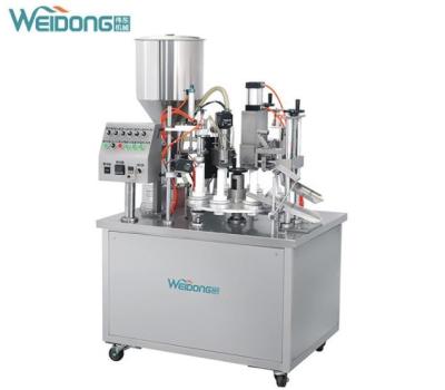 China 1.5KW Stable Tube Filling And Sealing Machine Rustproof Semi Automatic for sale
