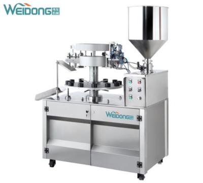 China Multifunctional Paste Filling And Sealing Machine Leakproof 15can/Min for sale