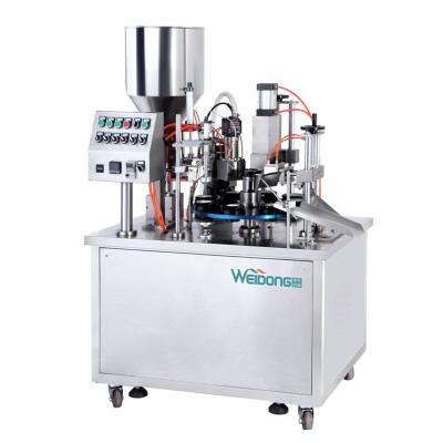 China Semi Automatic Tube Filling And Sealing Machine For Tooth Paste 10ml for sale