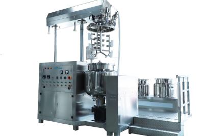 China 2.2-30KW Cosmetic Emulsifier Mixer With Vacuum System Easy Operation for sale