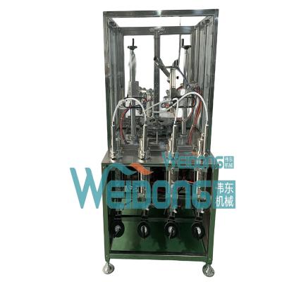 China High Accuracy Automated Filling Machine With Low Noise Level  4 Bottles / Min for sale