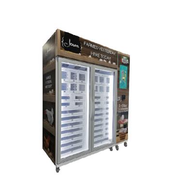 China 22 Inch Touch Screen Egg Vending Machine With Card Reader Online Monitoring System for sale