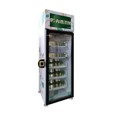 China WIFI Convenience Store Snack Food Vending Machine For Beverage Milk Beer for sale