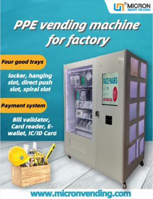 China A máquina de venda automática pessoal do PPE do equipamento de proteção com tela táctil personaliza à venda
