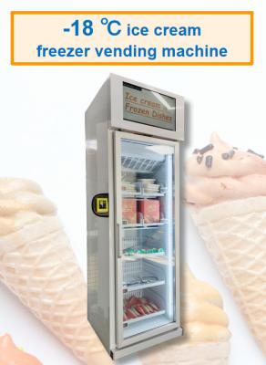 China Smart Fridge Ice Cream Vending Machine -18℃ Freezer With Touch Screen for sale