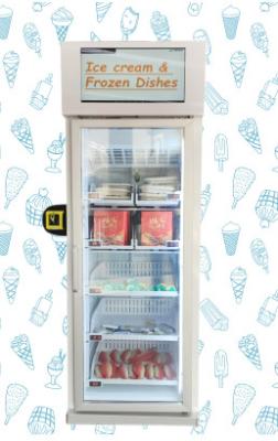 China Android OS Smart Fridge Vending Machine For Vegetable Fruit Egg Meat Freezer Cooling System for sale