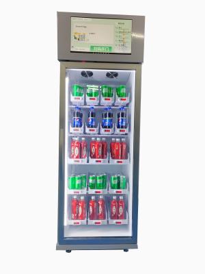 China Máquina expendedora del gimnasio para vender la venta del refrigerador de la fruta fresca de la bebida de la energía con el lector de tarjetas en venta