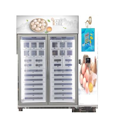 China Unmanned Retail Store Cooling Locker Vending Machine To Sell Egg Fruit Meat for sale