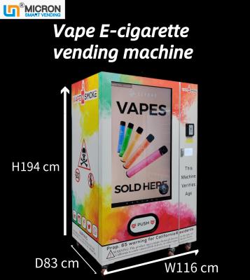 China Automatic E-Cigarette Vape Vending Machine With 55 Inch Touch Screen for sale